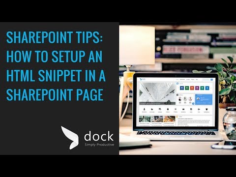 How To Setup An Html Snippet In A Sharepoint Page