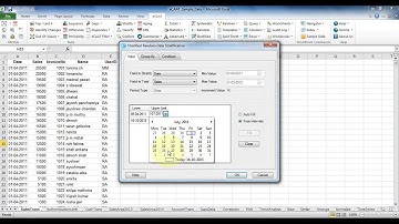 eCAAT functions - Sampling - Stratified - Date - Free intervals (Group By & Condition)