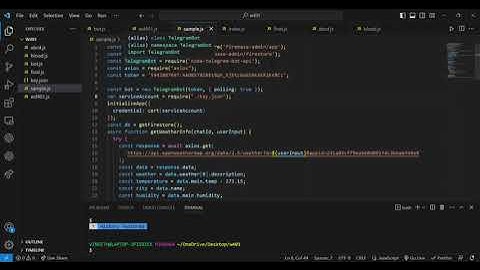 Building a Telegram Bot with Firebase and OpenWeather API using Node.js