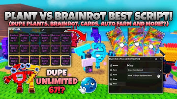 PLANT VS BRAINROT *DUPE CARDS* SCRIPT DUPE PLANTS BRAINROTS & MORE KEYLESS - ROBLOX SCRIPTS PASTEBIN