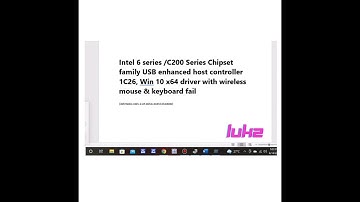 Intel 6 series C200 Series Chipset family USB enhanced host controller 1C26 | Fix Ports not working
