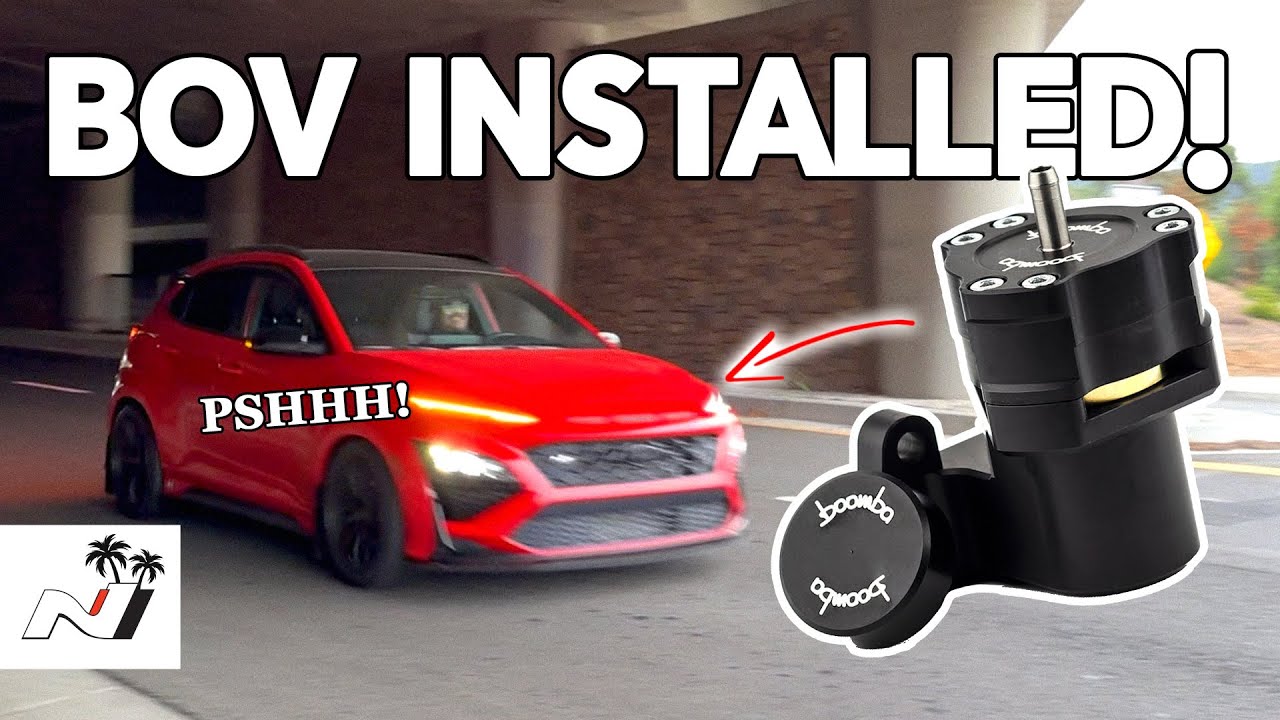 Installing a Blow Off Valve on My 2022 Hyundai Kona N - YouTube