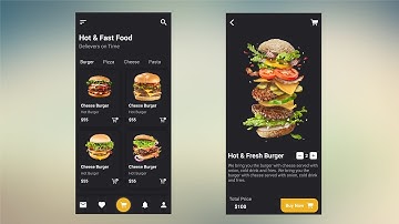 Awesome Food App UI Design In Flutter - Design Food Delivery App