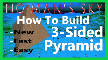 How to build a Perfect 3-Sided Pyramid - NMS Glitch Building - #nomanssky #glitchbuilding #pyramid