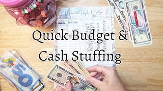 My Hubby's Bi-weekly Budget • Cash Stuffing • Quick Success