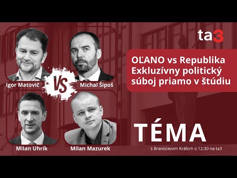 OĽANO vs Republika. Exkluzívny politický súboj priamo v štúdiu