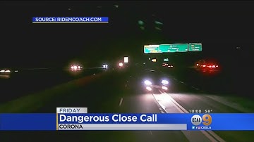 VIDEO: Bus Driver Who Avoided Late-Night Collision With Car Going Wrong Way Being Hailed As Hero