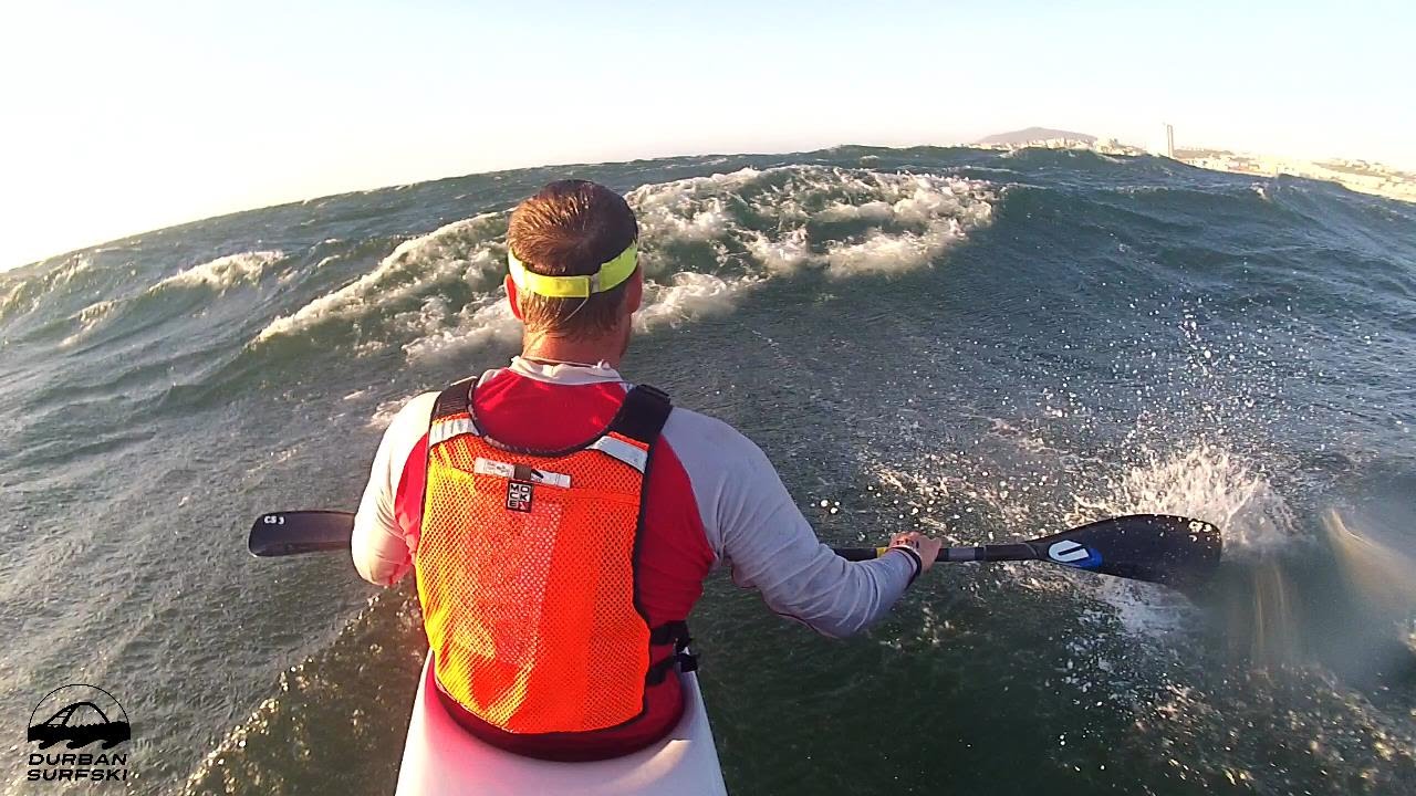 Super Windy Downwind Surfski Paddle YouTube