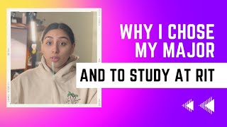 Why I Chose Biochemistry at RIT