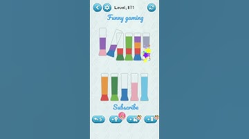 water sort puzzle game level 871 #watersortpuzzle #game #shorts #androidgames #gaming #trending