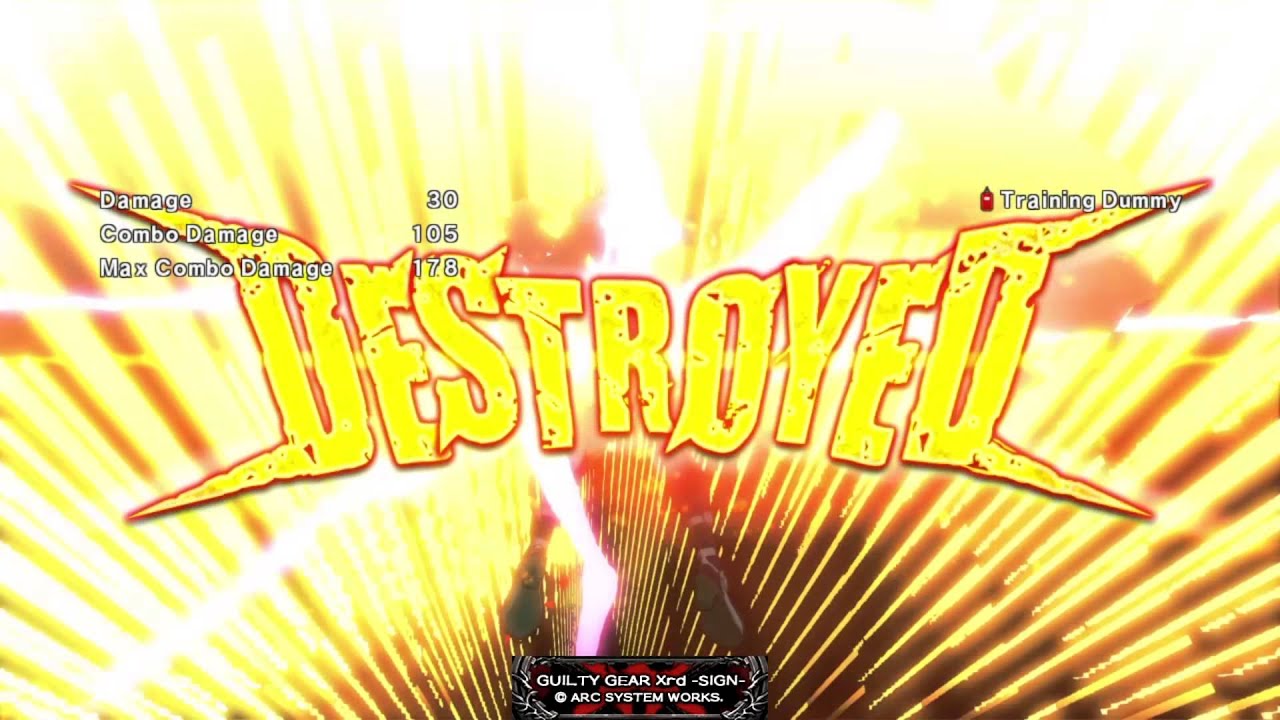 Guilty Gear XRD (PS3/PS4) - Millia Rage's "Instant Kill Combo"