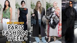 TOP 10 BEST DRESSED CELEBRITIES AT PARIS HAUTE COUTURE FASHION WEEK 2026! (Dior SS26)