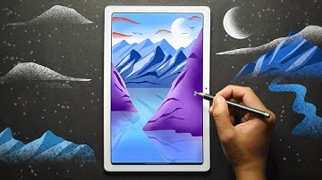 Mountain Landscape - Infinite Painter Tutorial