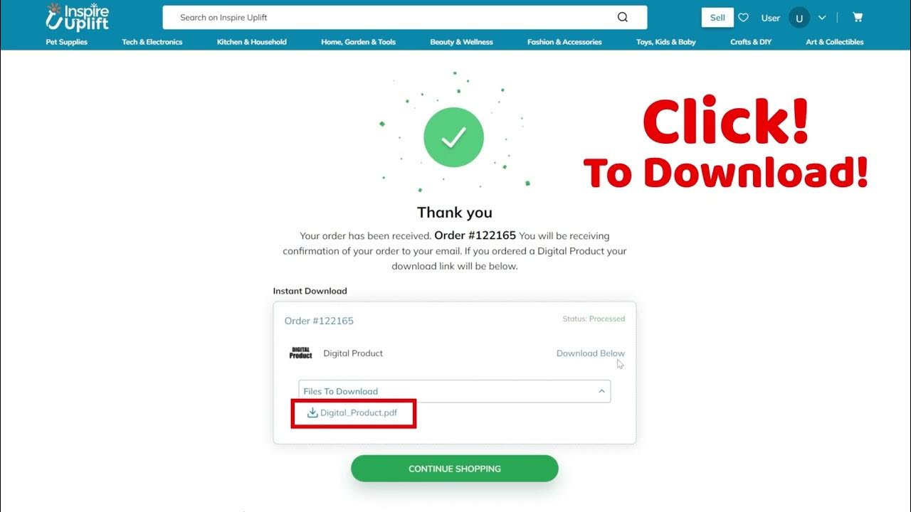 How to Download Your Inspire Uplift Digital Product 