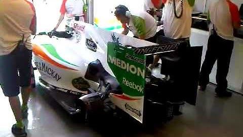 Force India Setup before Qualifying at the Canadian Grand Prix, Montreal 2010