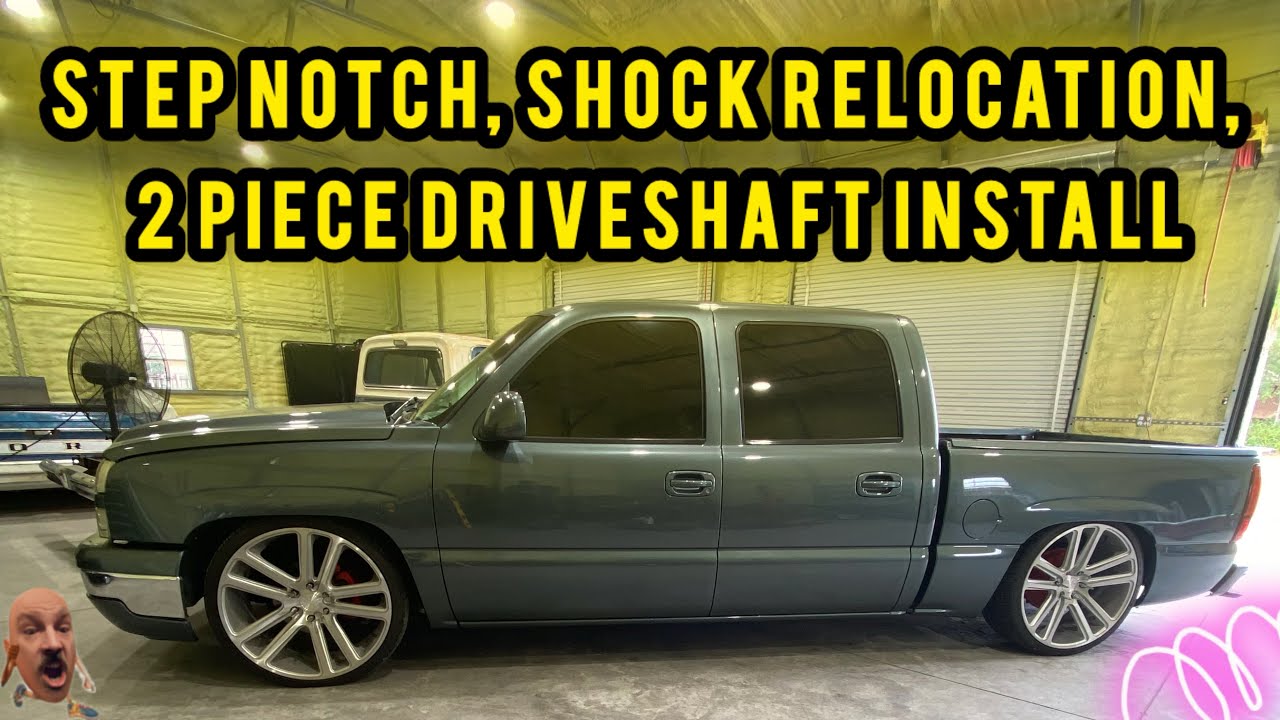 Silverado Rear Shock Relocation 2006 Crew cab Silverado gets Step notch, Shock relocation and 2 piece ...