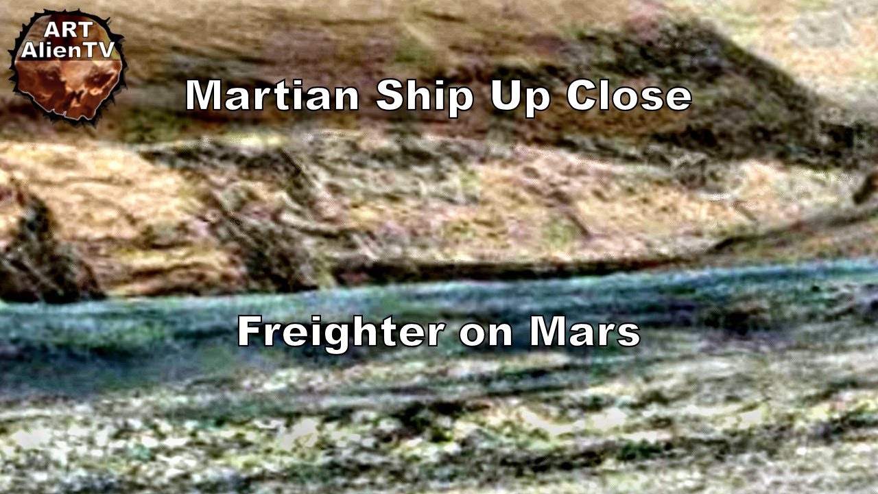 mars insight mole Martian Ship Up Close - Freighter on Mars - ArtAlienTV (R)
