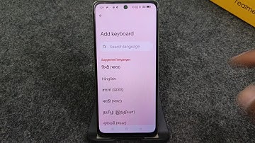 Realme P3 Me Keyboard language kaise change Kare