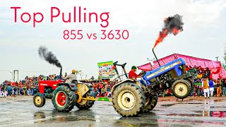 Tractor Tochan | Swaraj 855 vs New Holland 3630 | Fight | Tractor Pulling in Chandpura Haryana