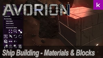 Avorion Ship Building - Materials and Blocks