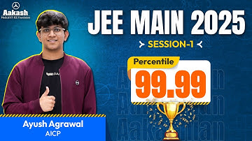 JEE Main 2025 Topper | Ayush Agarwal | Secured 99.99 Percentile in JEE Main 2025