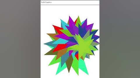 😍Draw Colorful Star Pattern😍In Python🐍Using Turtle | @bhuvicodes1  | #shorts