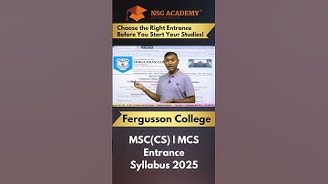 FC College Pune 2025 Admissions: MCS, MSc CS & CA Entrance Out – Syllabus & Prep Tips Inside