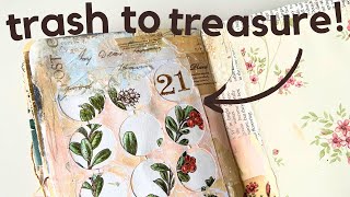 How to reuse everyday packaging to create a 'peeking out' page! ✨ Junk Journal January