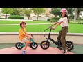 Trying out our new Electricl bikes Heidi and Zack family vlog