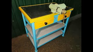 видео: Слесарный верстак (СССР). Восстановление/Locksmith workbench restoration картинка: Слесарный верстак (СССР). Восстановление/Locksmith workbench restoration
