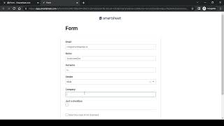 Smartsheet Web Form