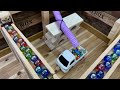 【マーブルラン】小さな大工さん 動かせ! 軽トラック ASMR ビー玉転がし