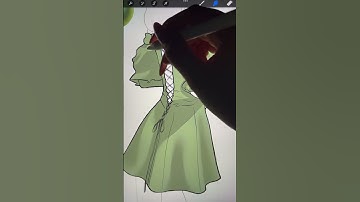 Dress drawing ✍️ #artist #art #procreate #procreateart #drawing #painting