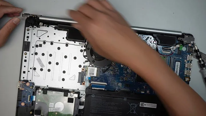 HP 17 by0053 Hinge Broken Need Palmrest Replacement