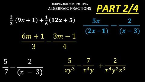 Algebra| Simplifying Algebraic Fractions  ~ Part 2 of 4 | CXC CSEC GSCE Mathematics