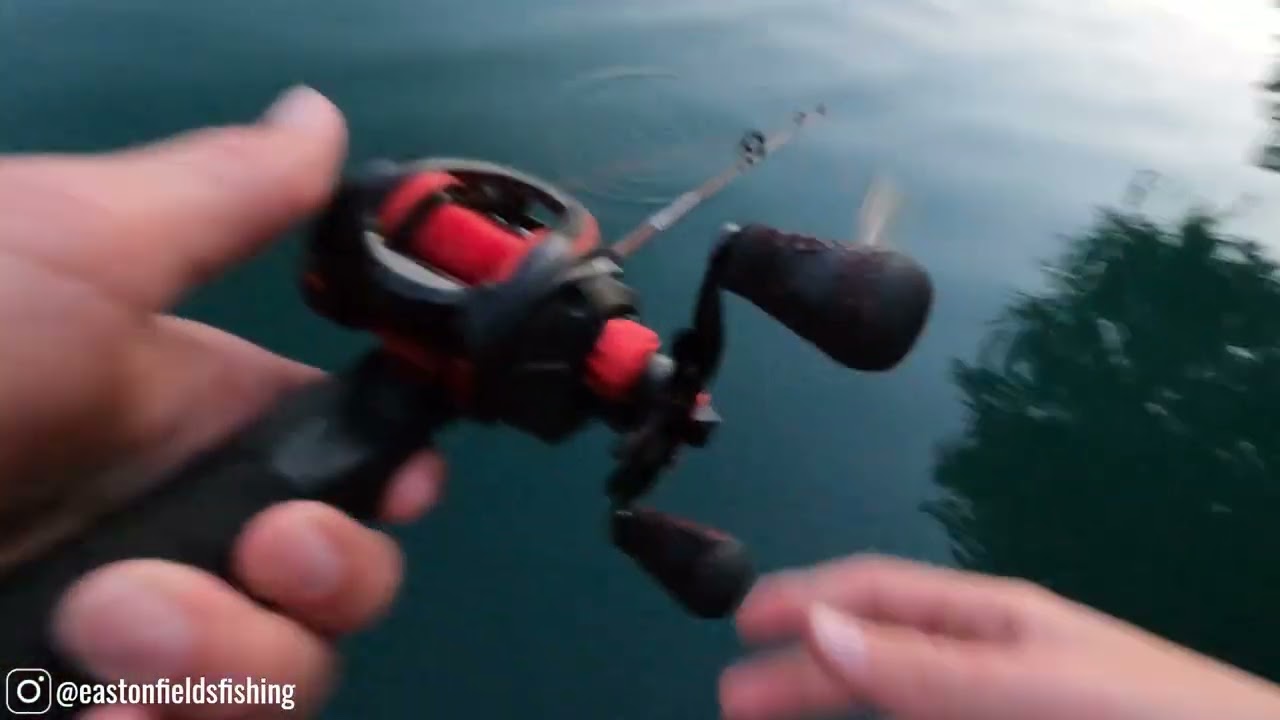 Tiny fishing rod bass fishing challenge!