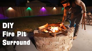 DIY Brick Fire PIt Surround  Breeo Insert Ring