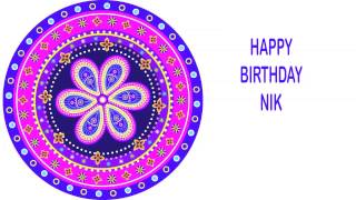 Nik   Indian Designs - Happy Birthday