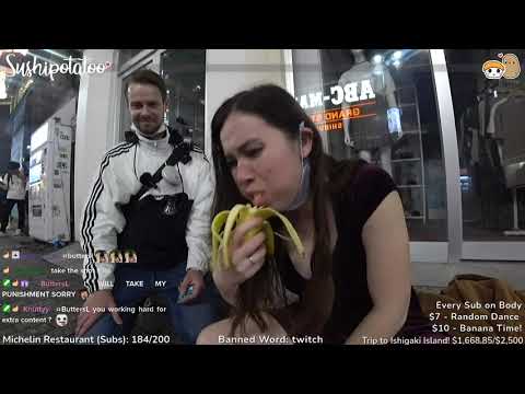Girl chokes on banana
