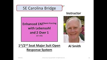 5.1.03  1NT SemiForcing With Lebensohl