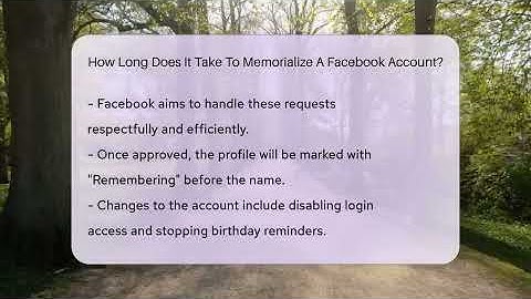 How Long Does It Take To Memorialize A Facebook Account? - Everyday-Networking