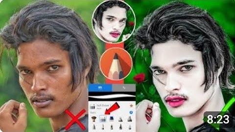 HDR Face Smooth new concept skin whitening face smooth photo editing Autodesk😱 Sketchbook