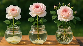 Super easy tip: Just a few thin slices and you will have a beautiful rose bush overnight