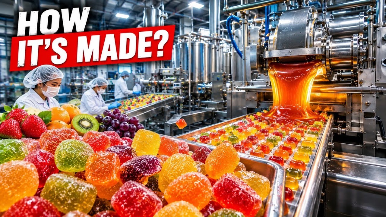 How Candy Is Made In Factory - YouTube