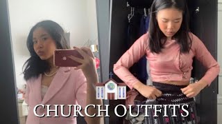 What I wore to Church ੈ✩‧₊˚ | English vlog