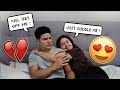 REFUSING To Cuddle With My Girlfriend Prank! *SHE'S TOO CUTE*
