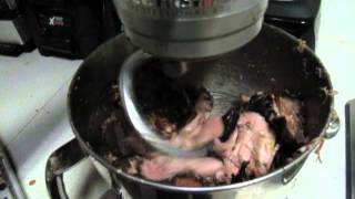 Shredding Smoked Pork Butts with KitchenAid Stand Mixer