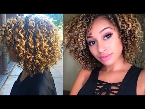 My Experience Going Blonde Highlights On Curly Hair Youtube