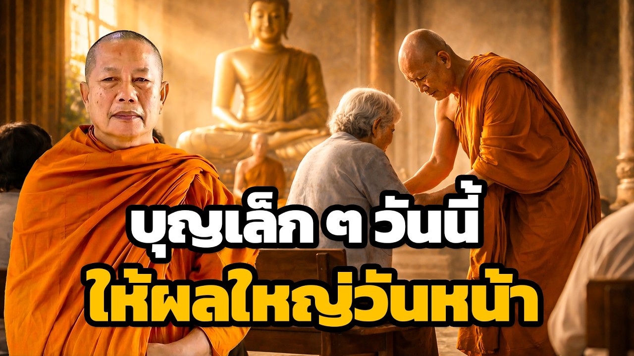 บุญน้อยให้ผลเกินคาด ธรรมะคลายทุกข์ พระมหาบุญช่วย ปัญญาวชิโร