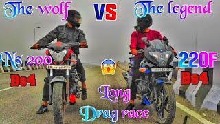 (2020) PULSAR NS200 BS4 VS PULSAR 220F BS4 || DRAG RACE | CLOSE CALL | TOP END | (SHOCKING RESULT)